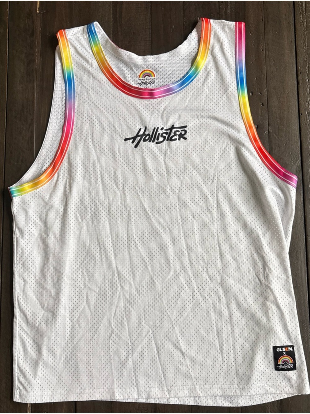 Hollister GlsenX California Tank Mens Size Large Pride